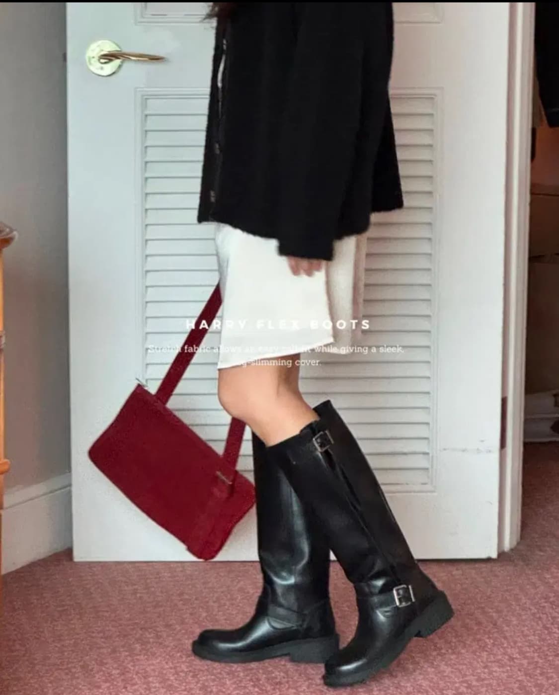 오케이플레이스 OKP 해리플렉스 블랙 롱 부츠 240 상품이미지1