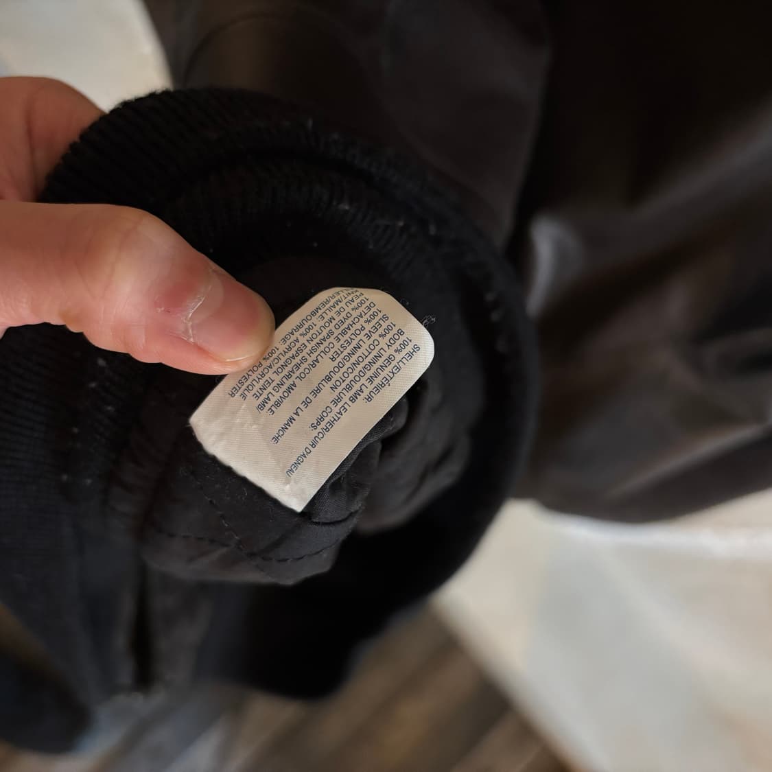 old gap lamb leather A-2 jacket 상품이미지5