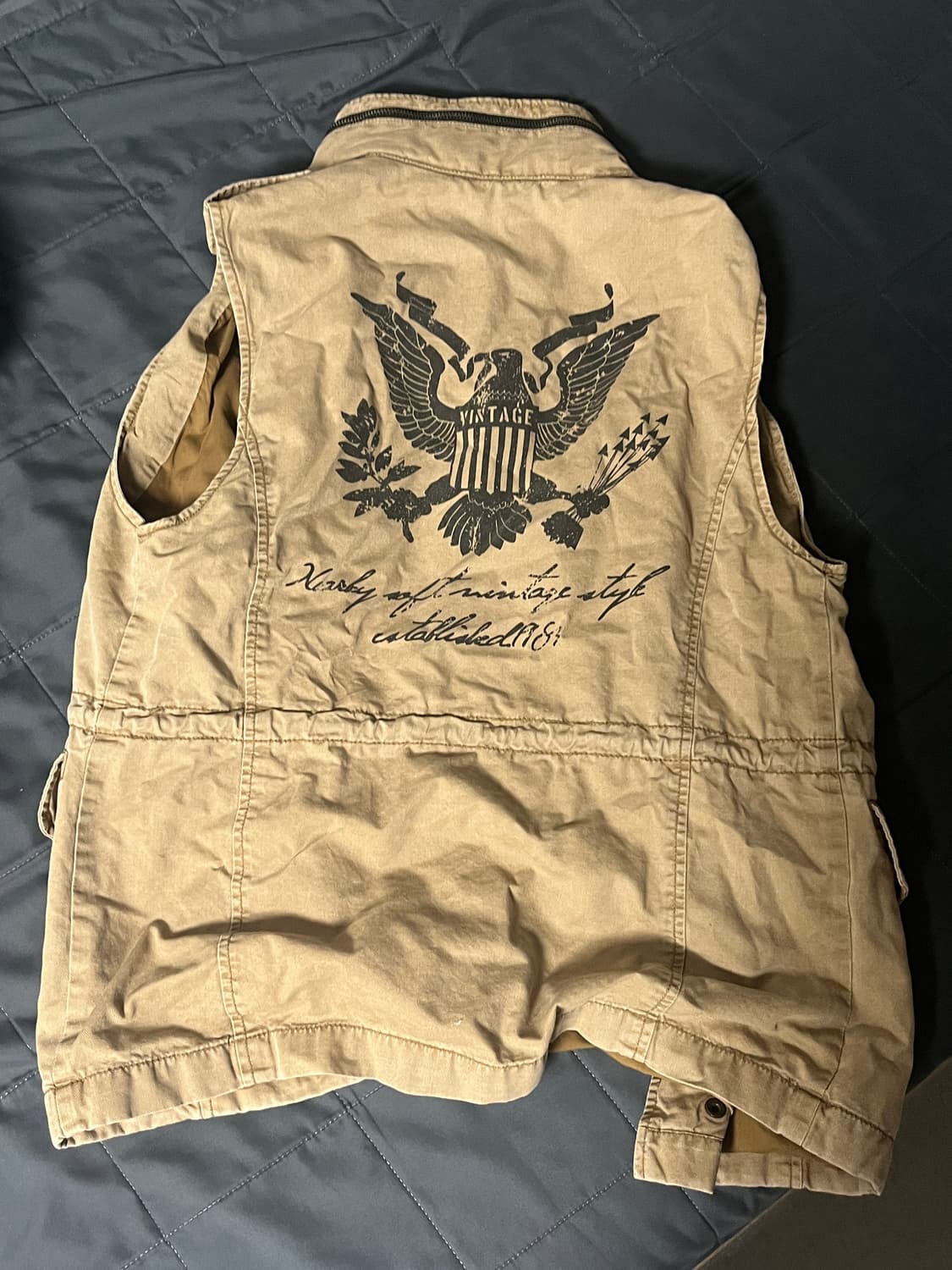 빈티지 워크 베스트 자켓 상품이미지2