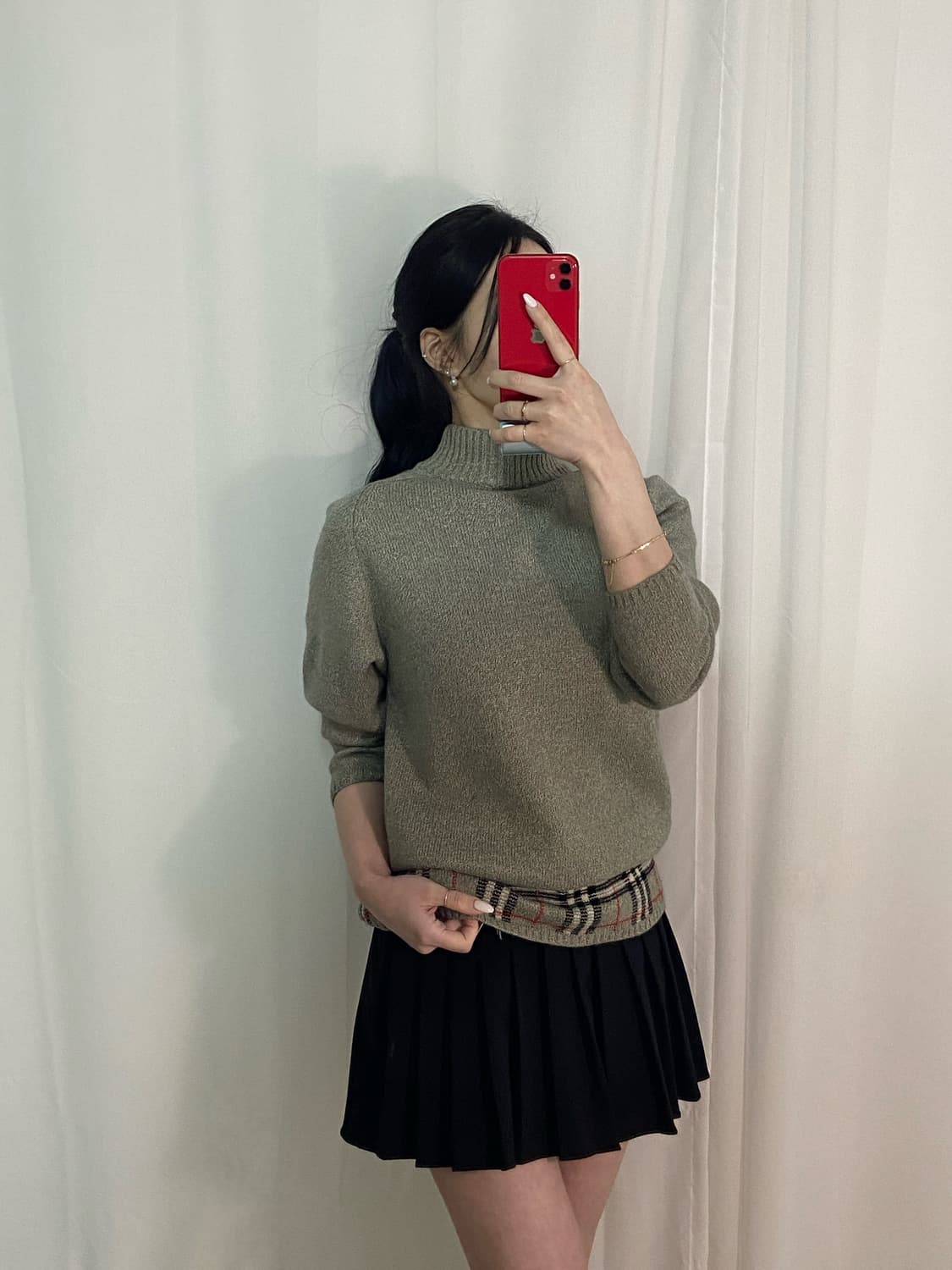 버버리 노바체크 니트 상품이미지1