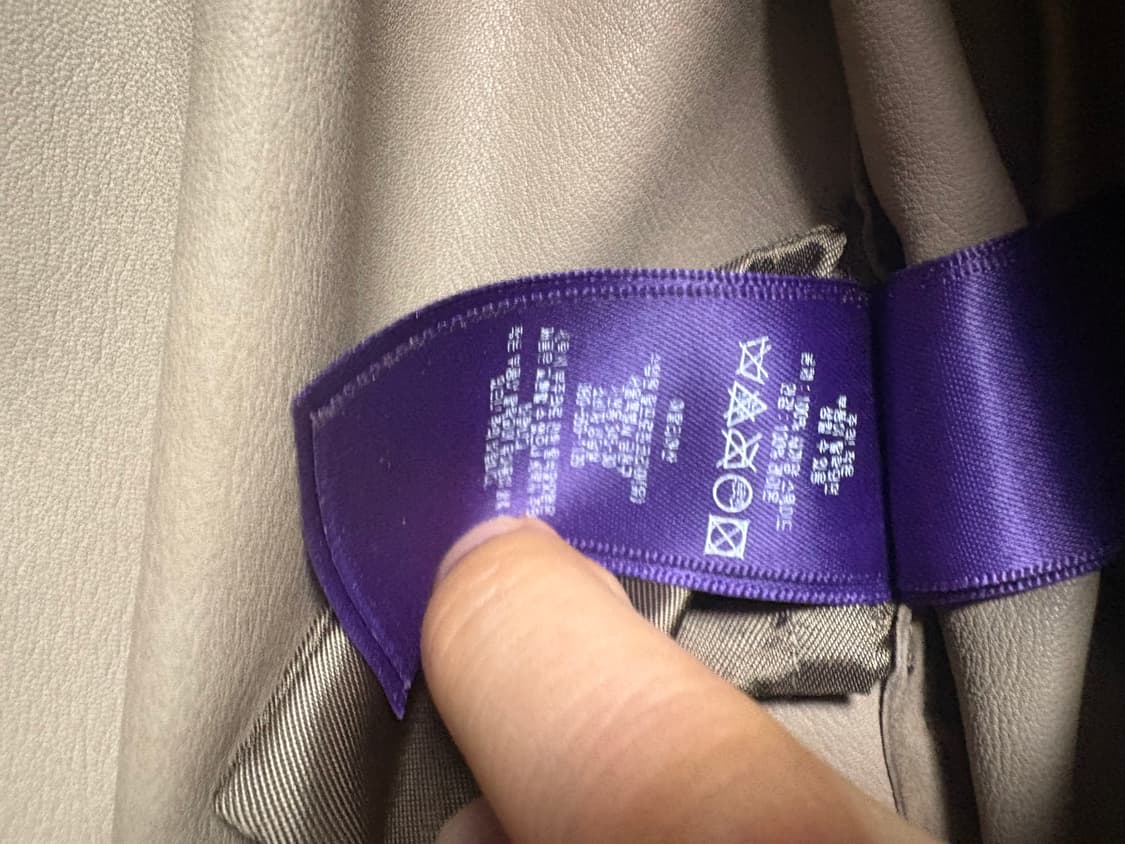 폴로 랄프롤렌 퍼플라벨 스웨이드 코트 S 상품이미지5