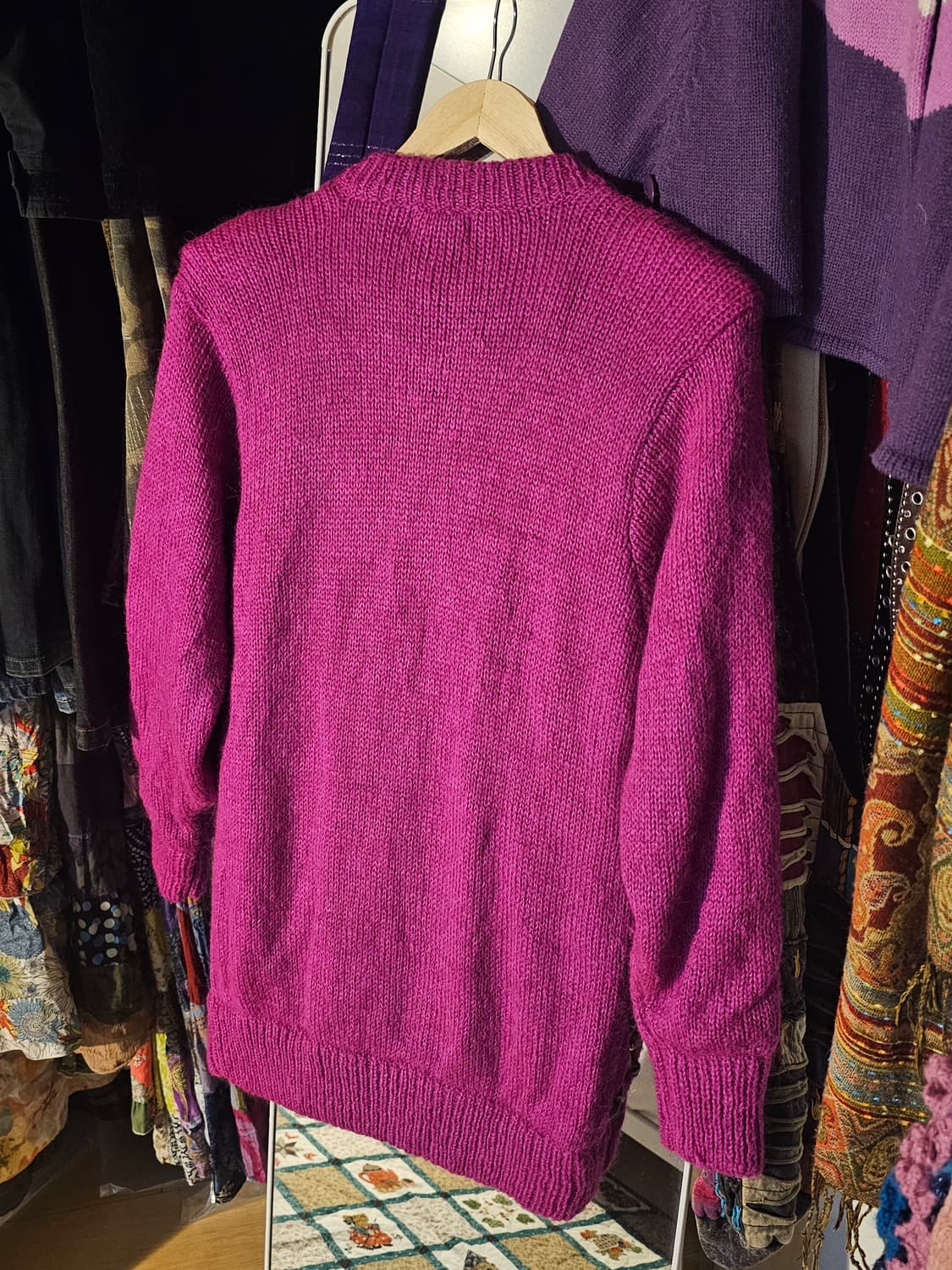 핑크곰 입체 포인트 가디건 상품이미지2