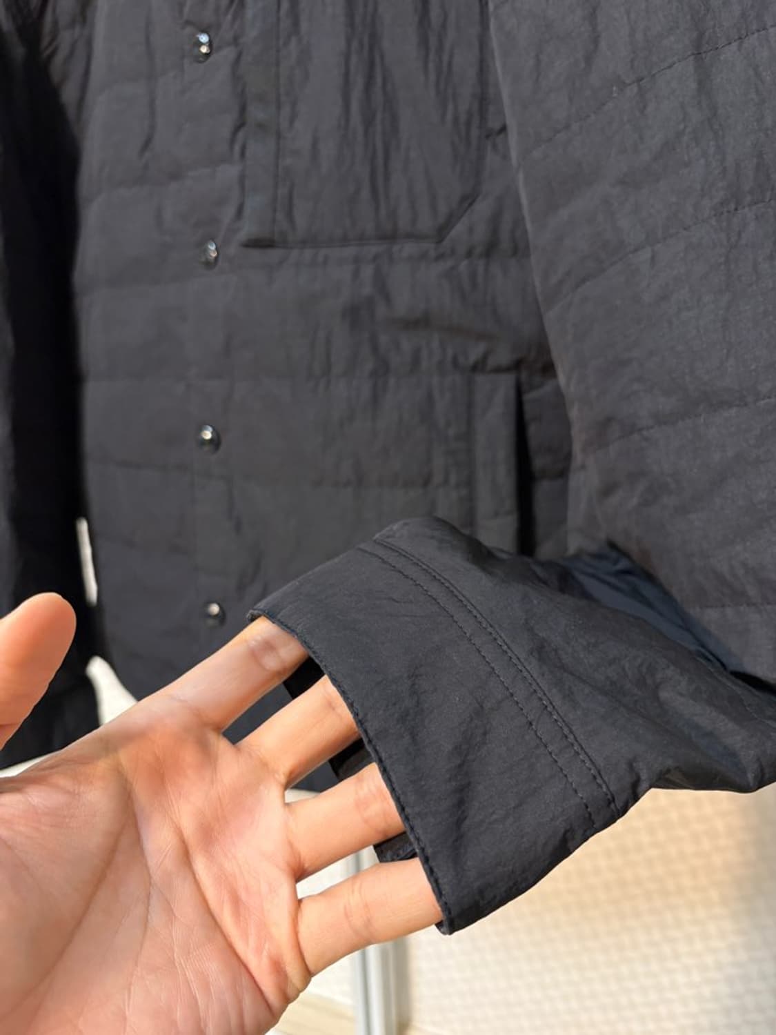 24fw 헨리코튼 워싱 다운 패딩 셔츠  상품이미지3