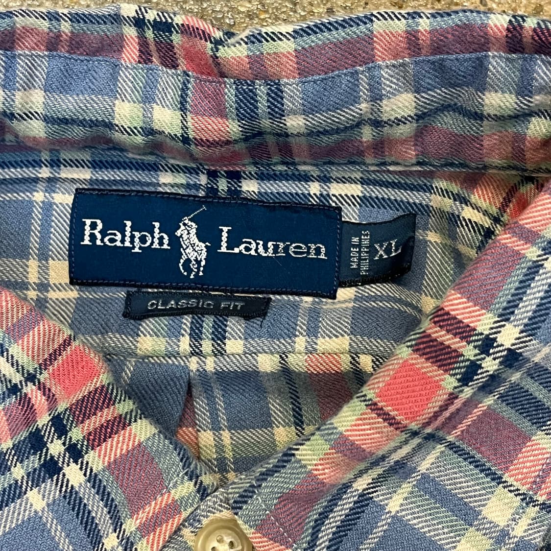 미국 빈티지 폴로 랄프로렌 체크셔츠 남방 상품이미지3