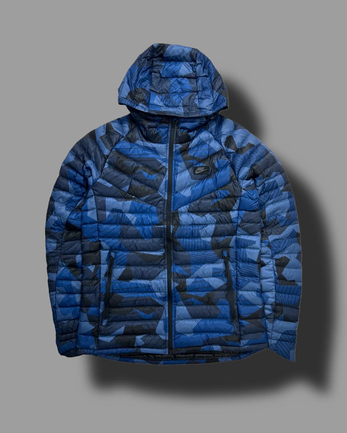 나이키 블루 카모 경량패딩 L 상품이미지4