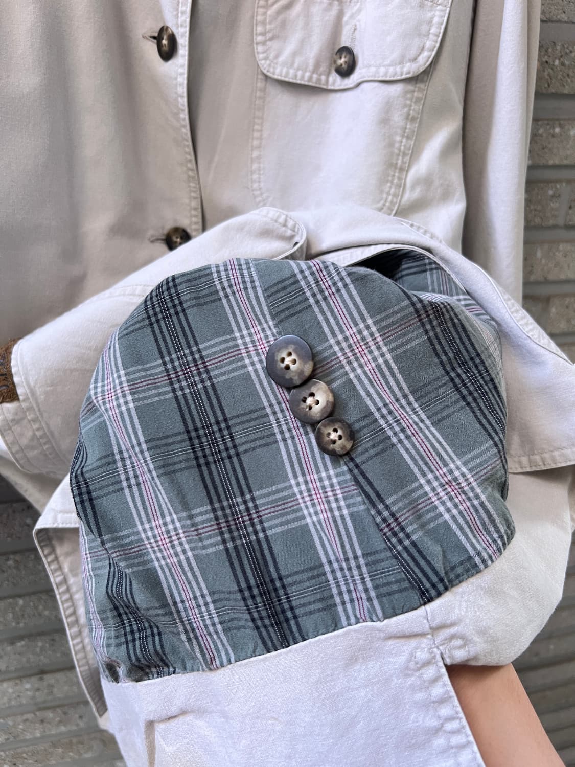 [XL]L.L.Bean 엘엘빈 체크 라이닝 아이보리 초어 자켓 상품이미지7