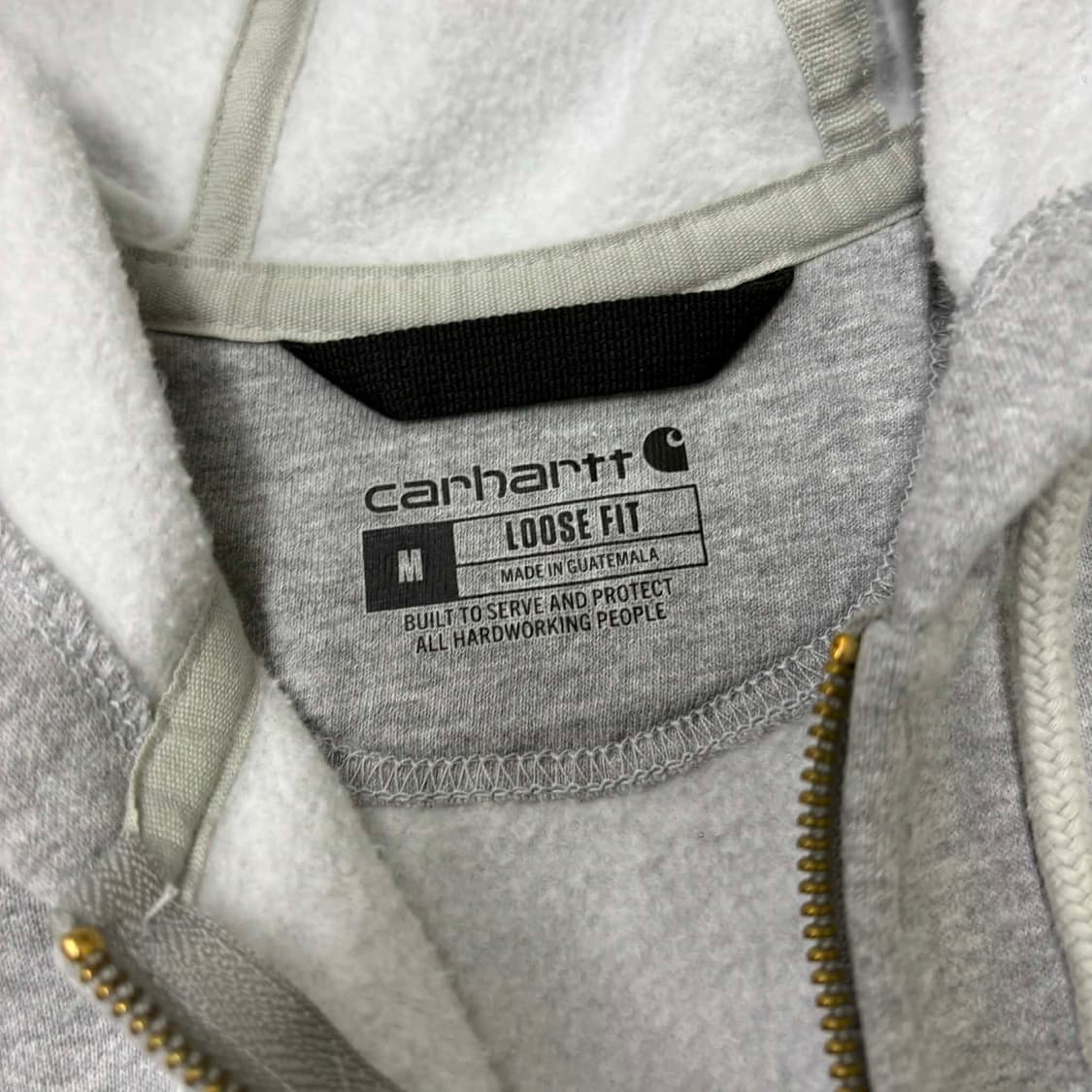 칼하트 미드웨이트 그레이 스웨트셔츠 후드집업(M) 상품이미지4