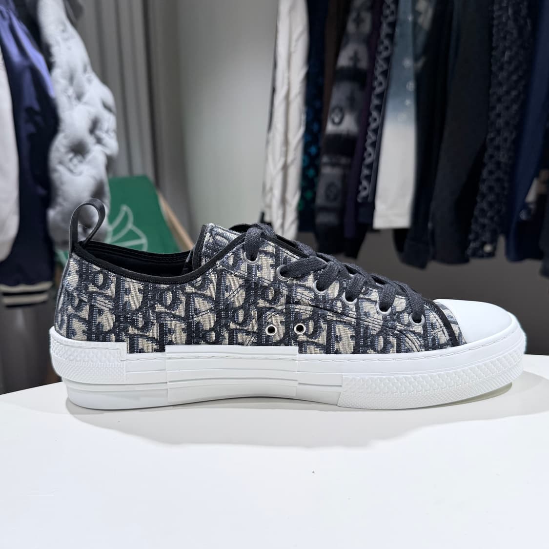 (A+/43) / 디올 오블리크 B23 로우탑 스니커즈 자카드 상품이미지4