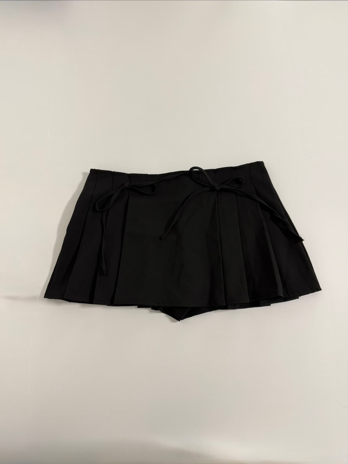 빈티지 플레어 미니 스커트 블랙 파우닝 큐빈 ayadz 상품이미지1