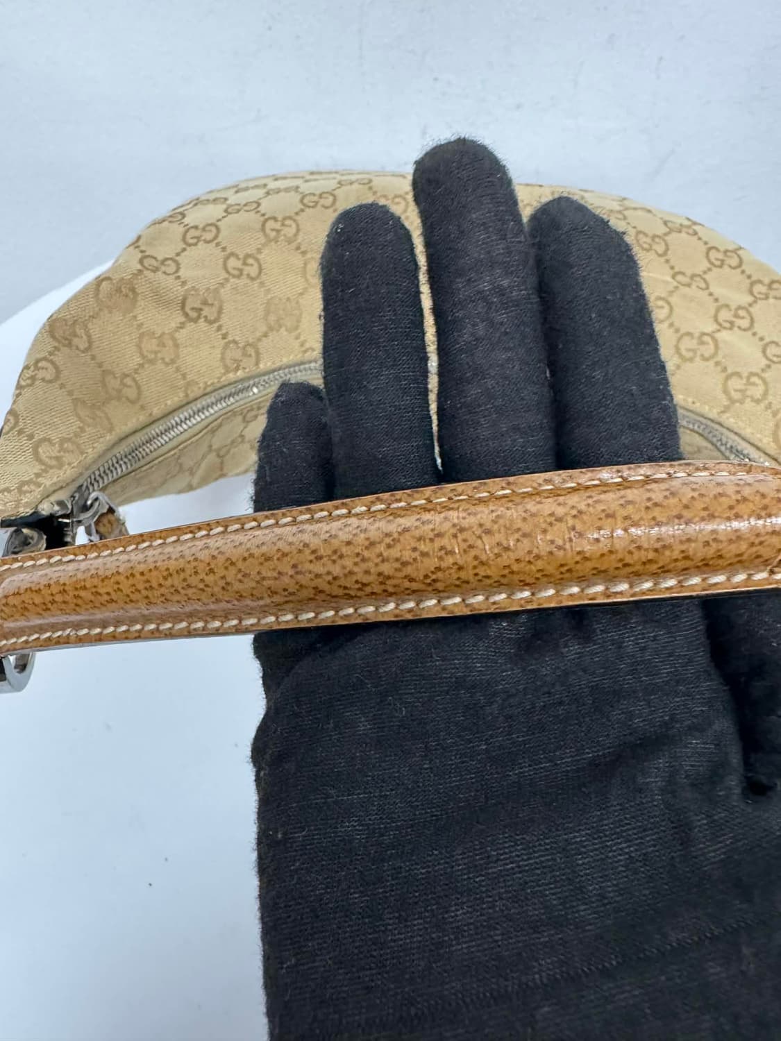 구찌 GG 캔버스 반달 호보 숄더백 토트백 상품이미지9