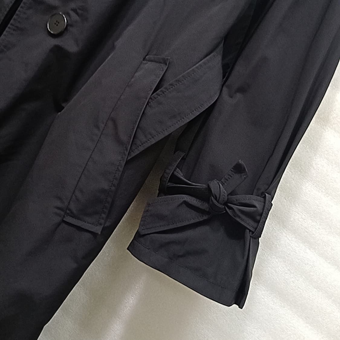 한섬 마인 트렌치 코트 여성 XS S 내피탈부착 블랙 사랑봉봉 상품이미지6