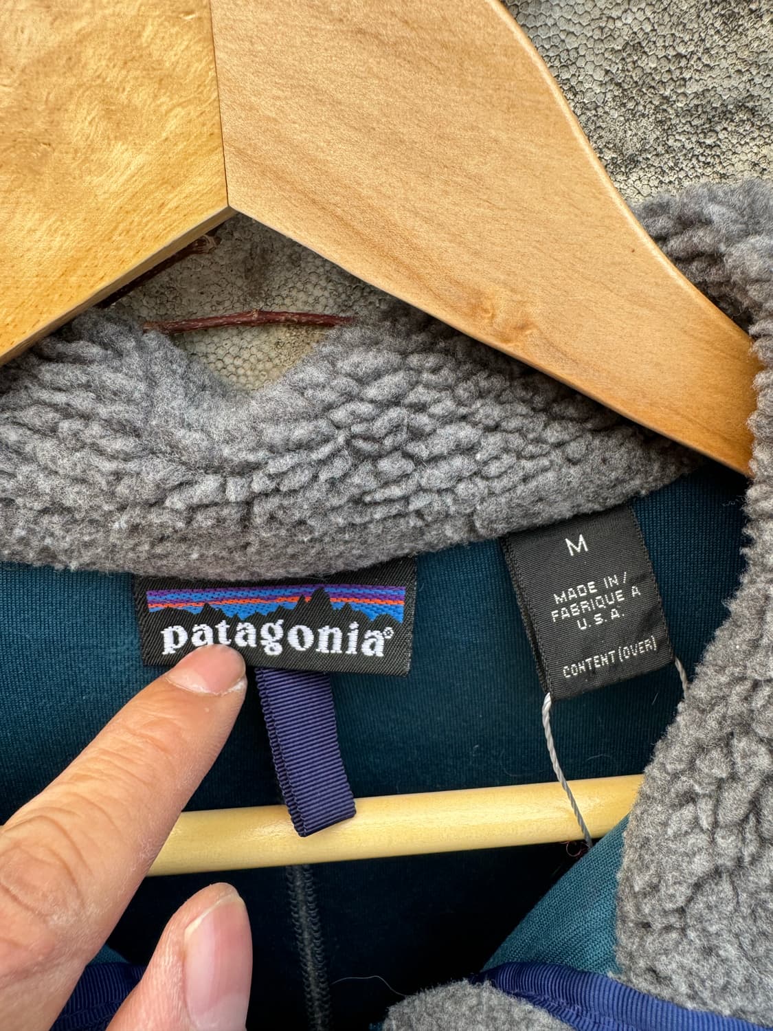 90s 파타고니아 usa 레트로 x pef 파일 플리스 후리스 자켓 상품이미지7
