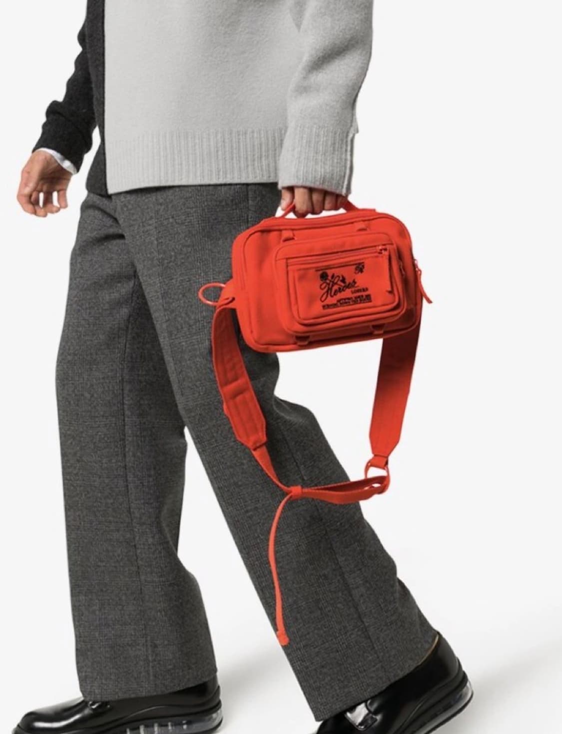 라프시몬스x이스트팩 루프링 웨이스트백 오렌지컬러 상품이미지1