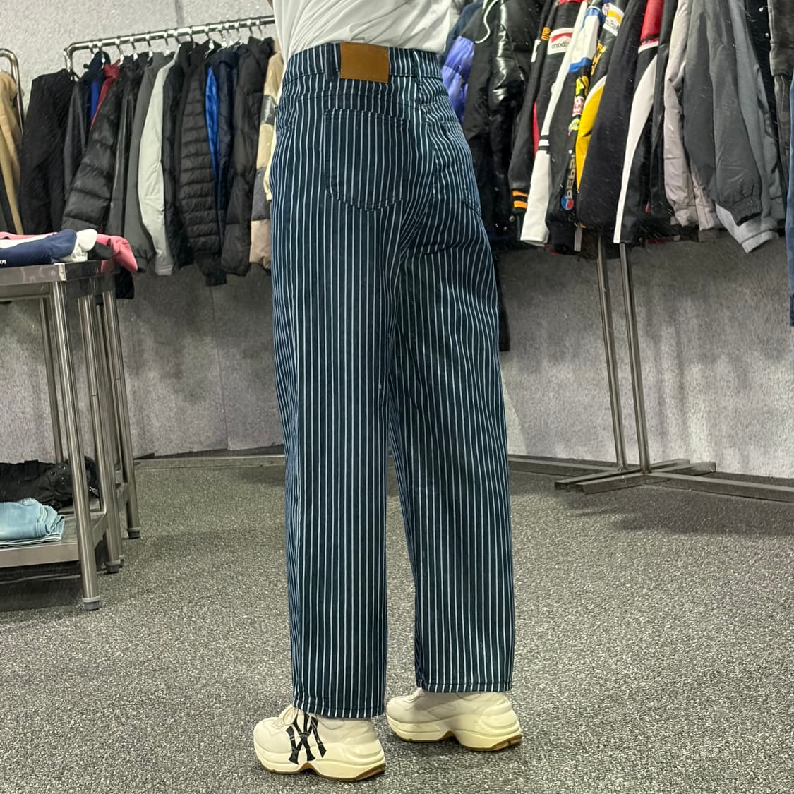 빈티지 스트라이프 와이드 팬츠 B4094 상품이미지2