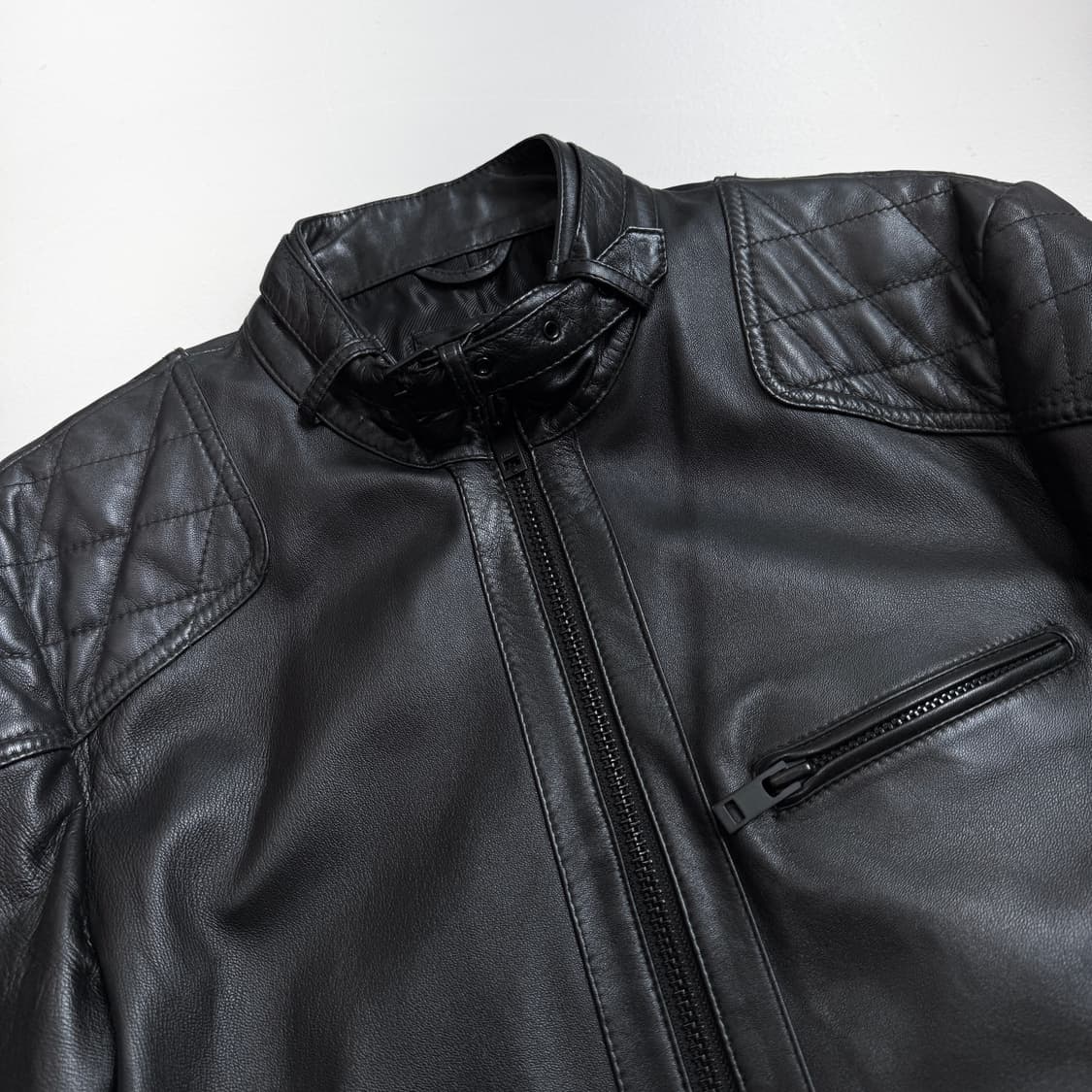 타임 바이커 리얼레더 양가죽 라이더 가죽자켓 상품이미지4