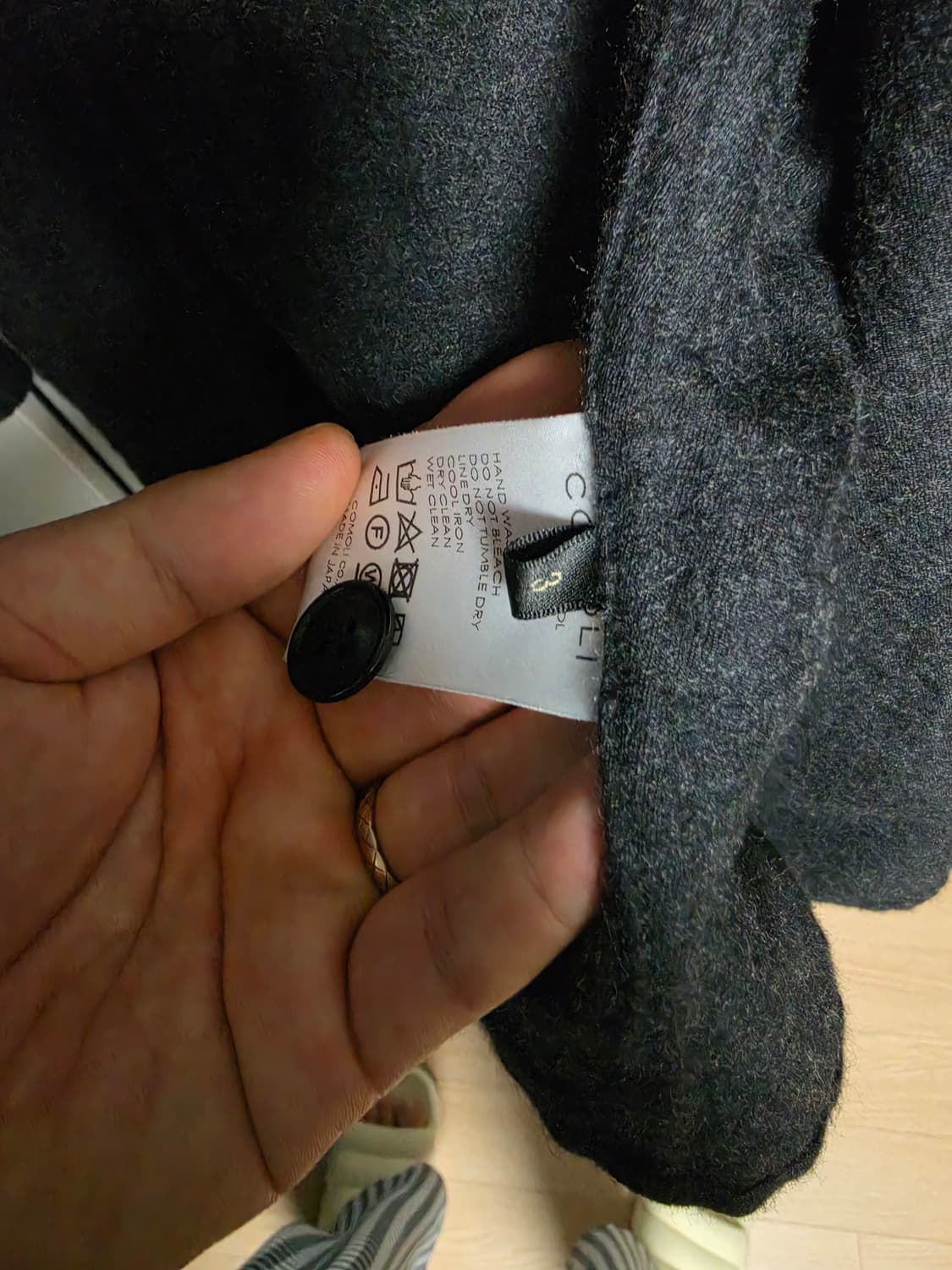 Comoli 울실크자켓 차콜 3 상품이미지8