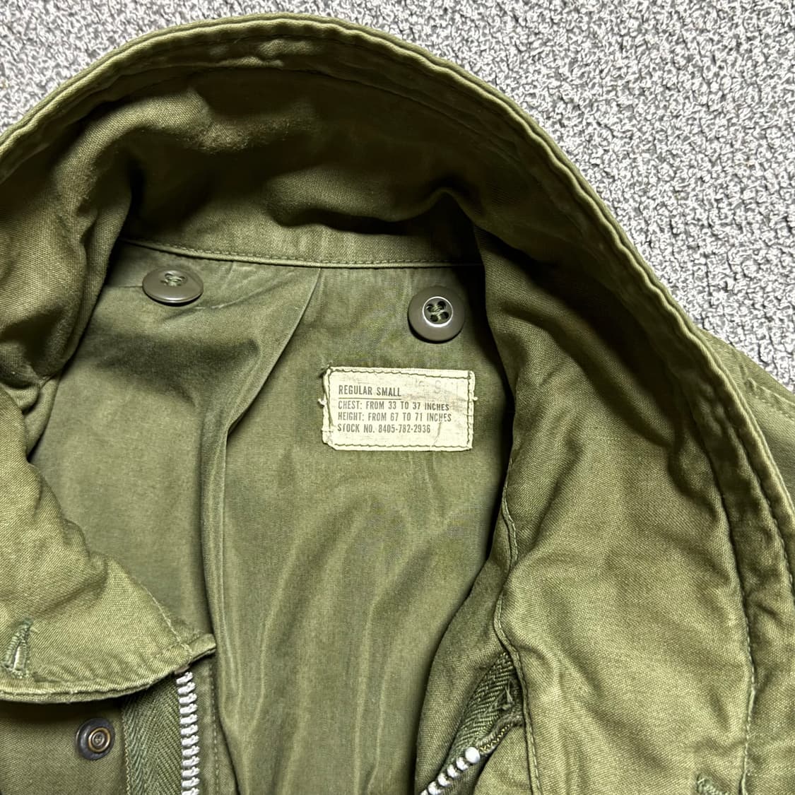 1세대 m65 US army og-107 필드 자켓 상품이미지4