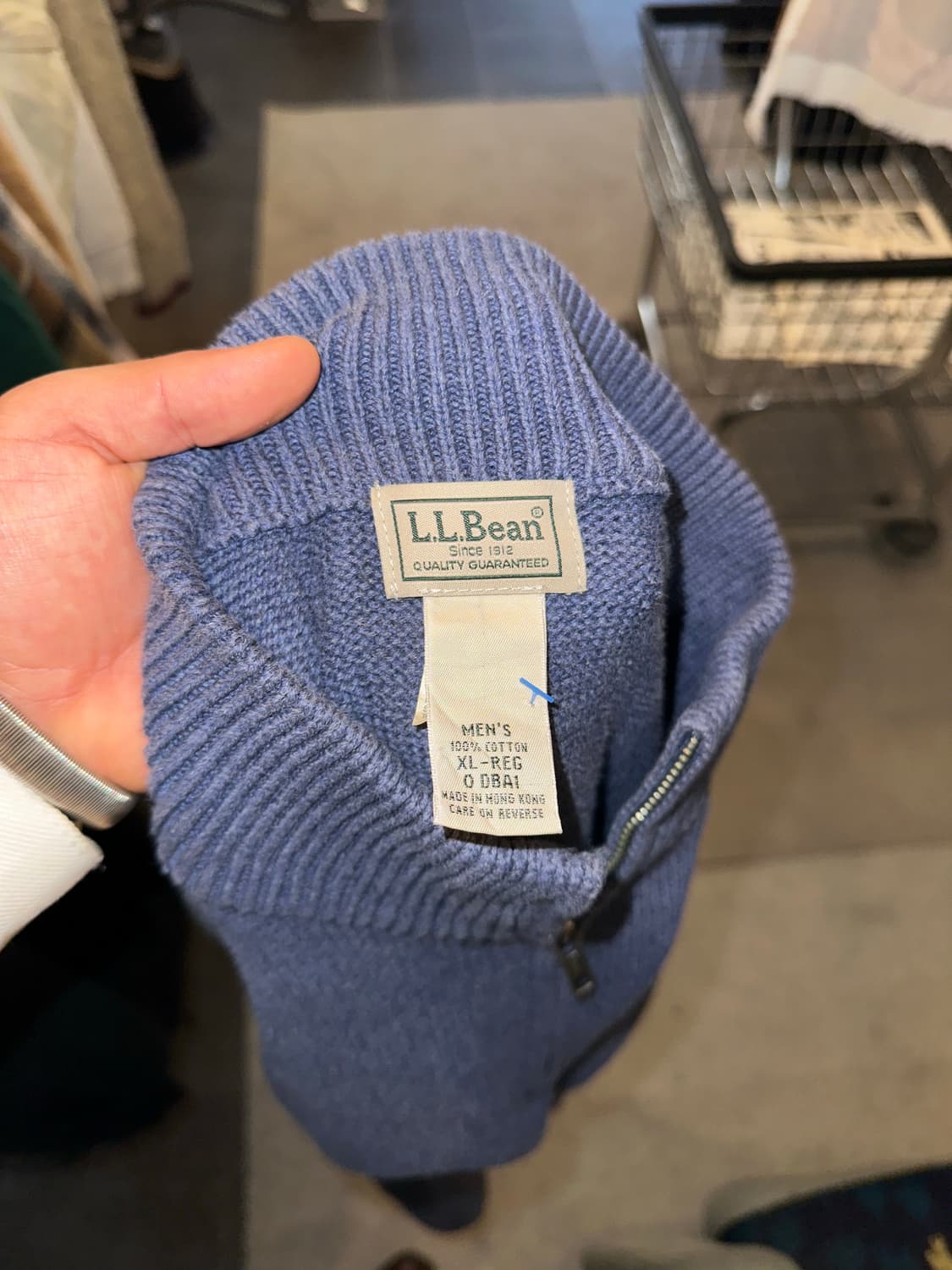 LL Bean material cotton kit half zip-up 상품이미지7