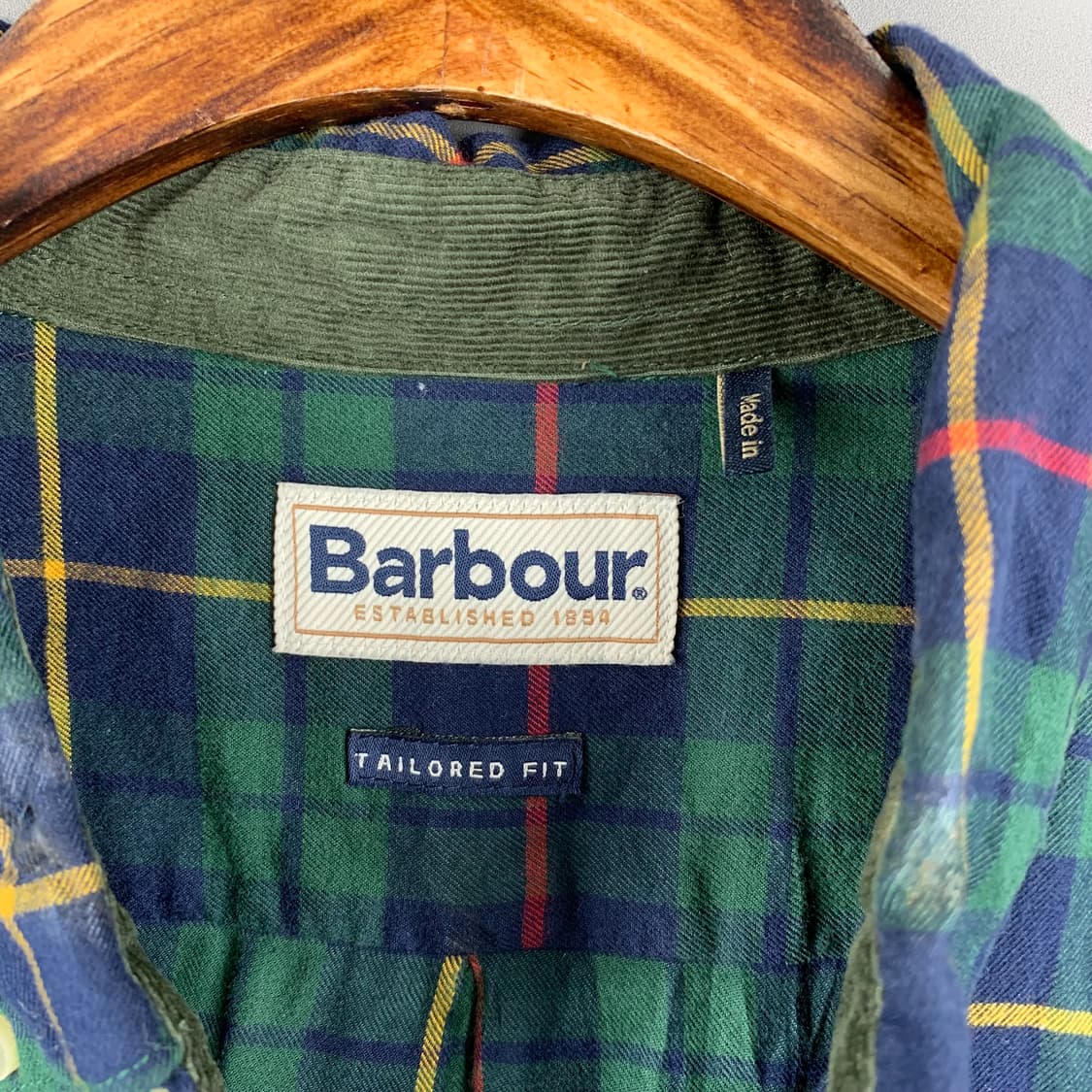 바버 블랙워치 체크 옥스포드 셔츠 상품이미지6