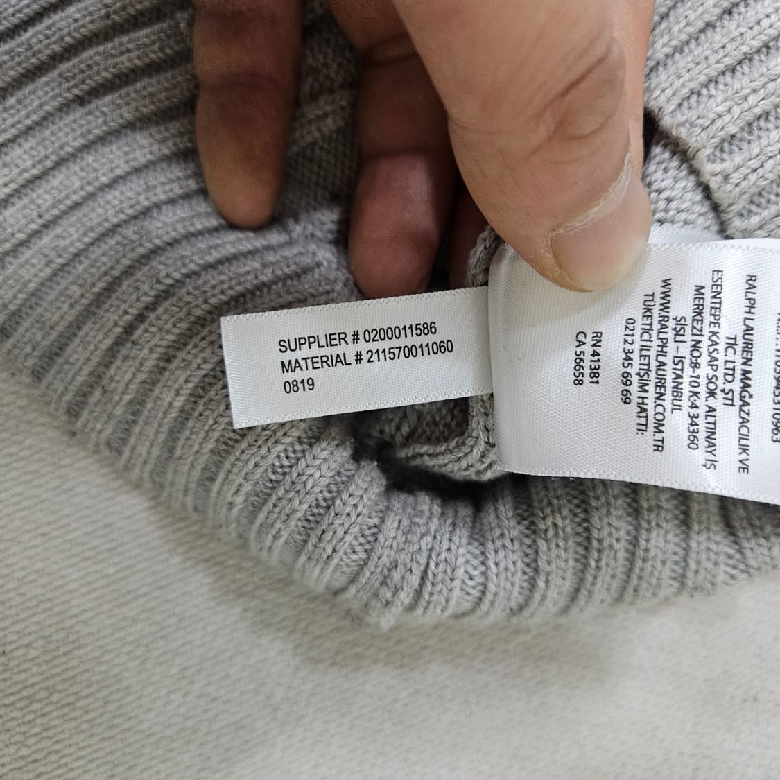 L 폴로랄프로렌 브이넥 케이블 니트 0327Y 상품이미지4