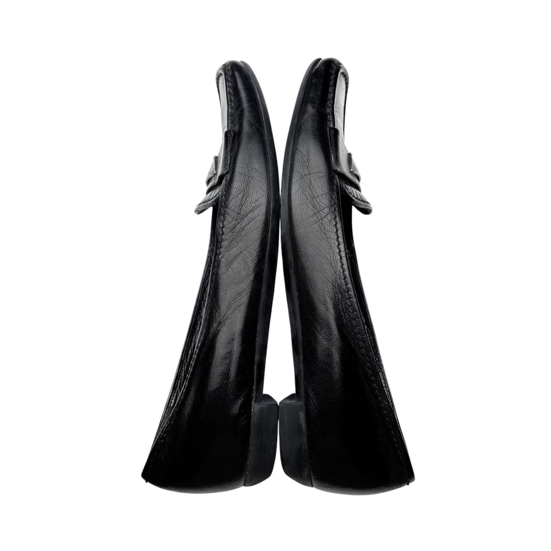 프라다 37.5 삼각 로고 플랫 로퍼 . 초콜릿 상품이미지5