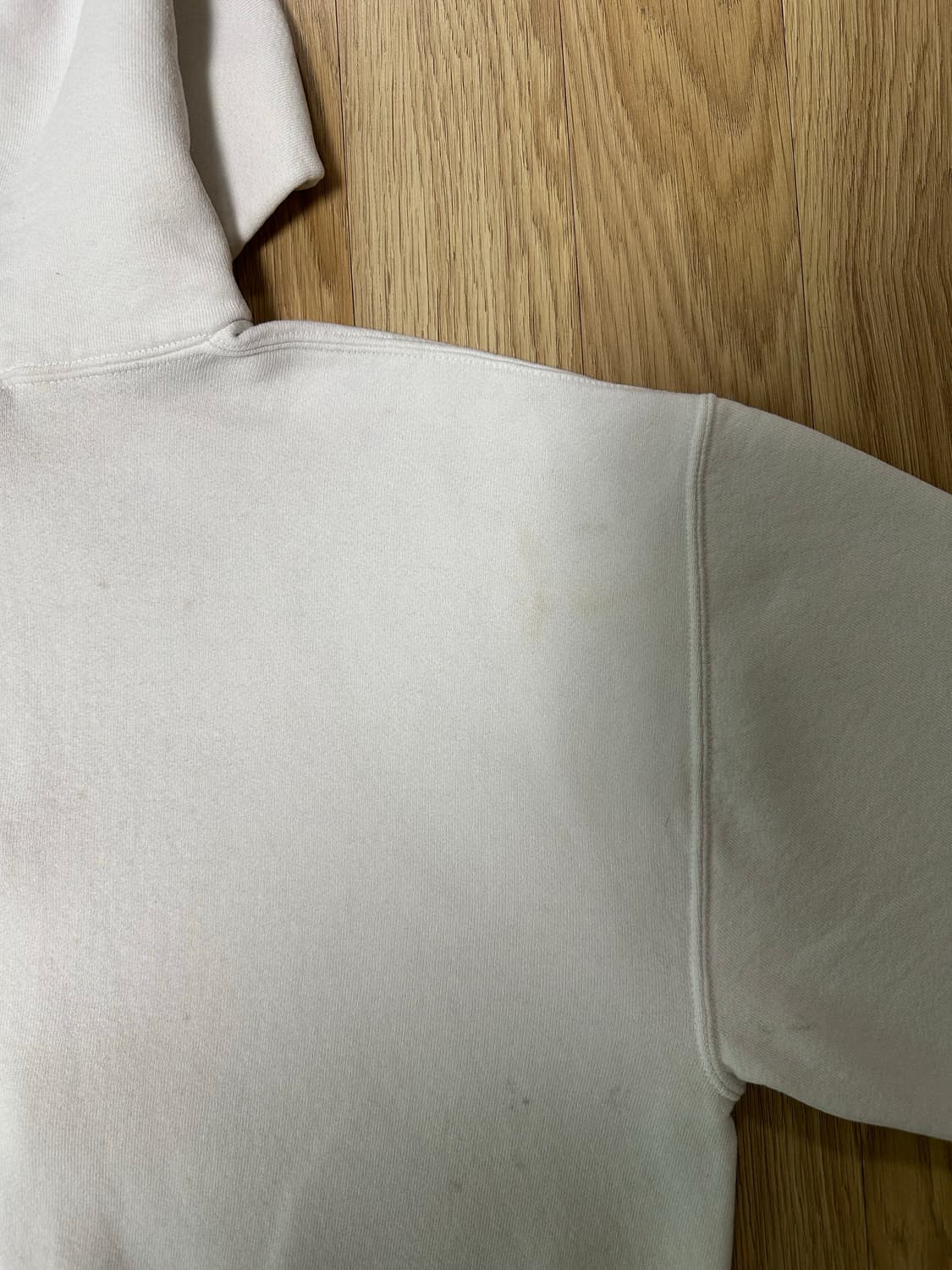 90s 빈티지 러셀 후드집업 화이트 M USA 상품이미지8