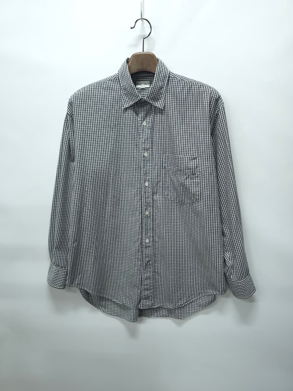 폴스미스 일본빈티지 라인 블랙 깅엄 체크 셔츠 (105) 상품이미지1