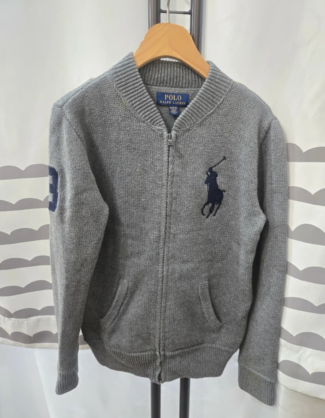 폴로 니트 집업M(10-12) 상품이미지1