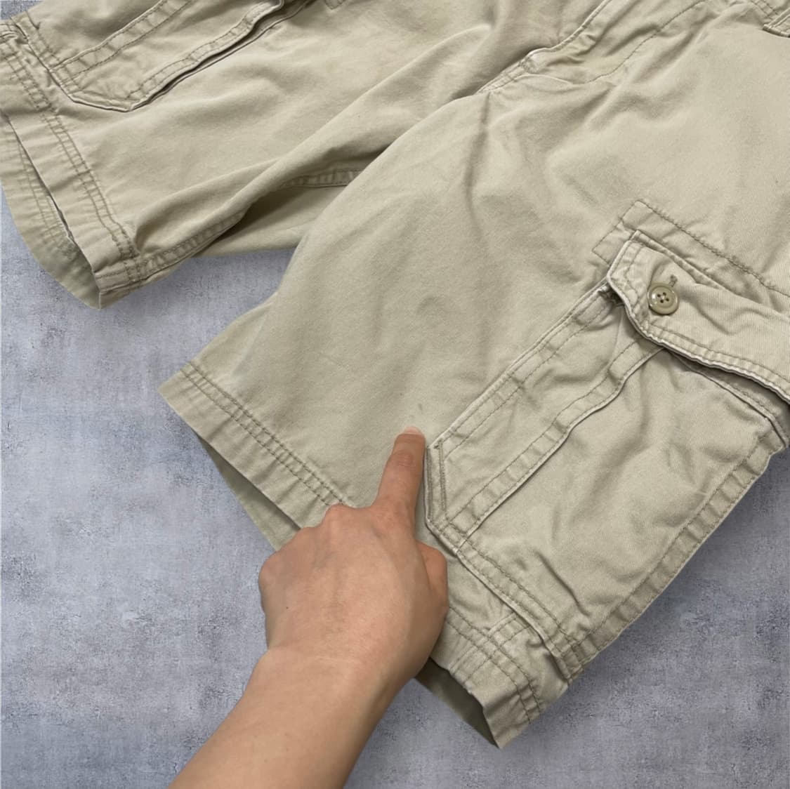 올드네이비 Old navy 베이지 카고 하프팬츠 32 상품이미지4