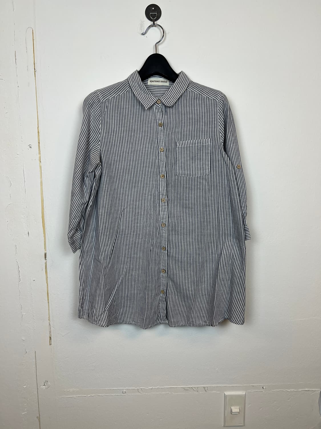 T100 APARTMENT 스트라이프 셔츠 M 상품이미지1