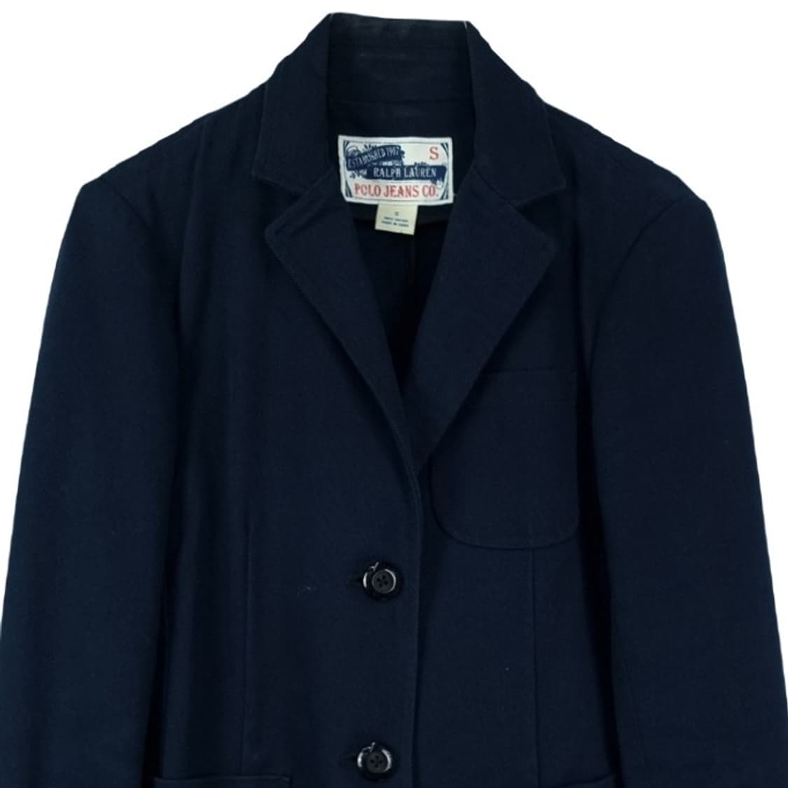 [폴로 랄프로렌] 빈티지 프레이 코튼 블레이저 자켓 네이비 M17572 상품이미지4