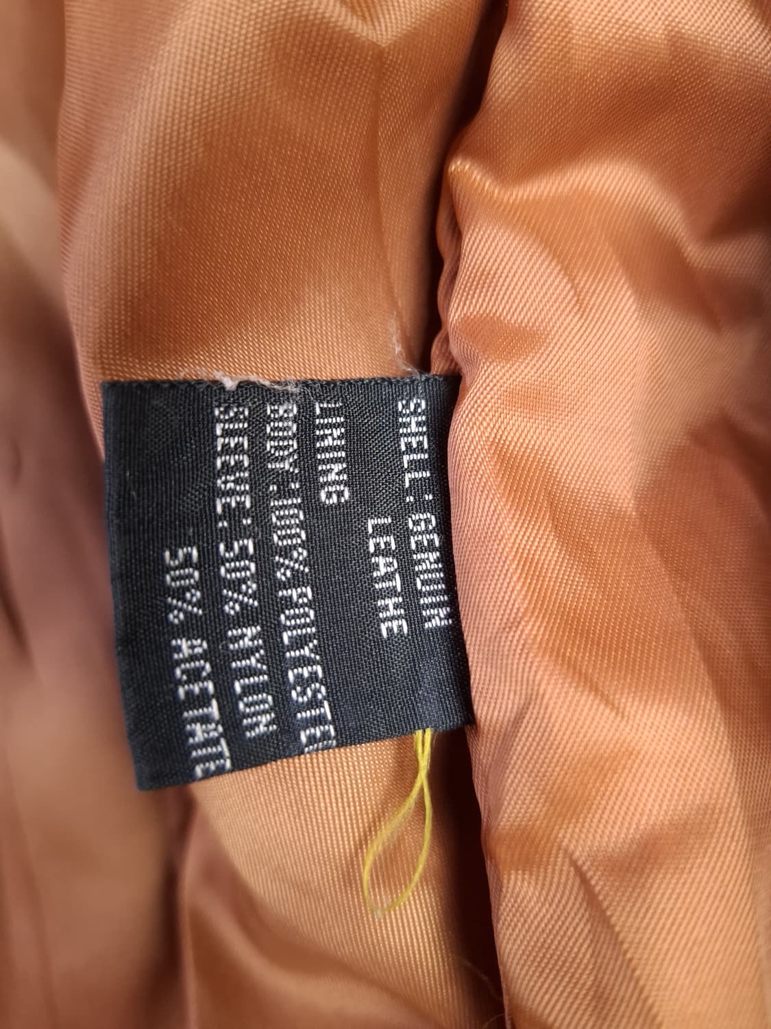 90's 일본판 빈티지 리얼레더 항공자켓 상품이미지4