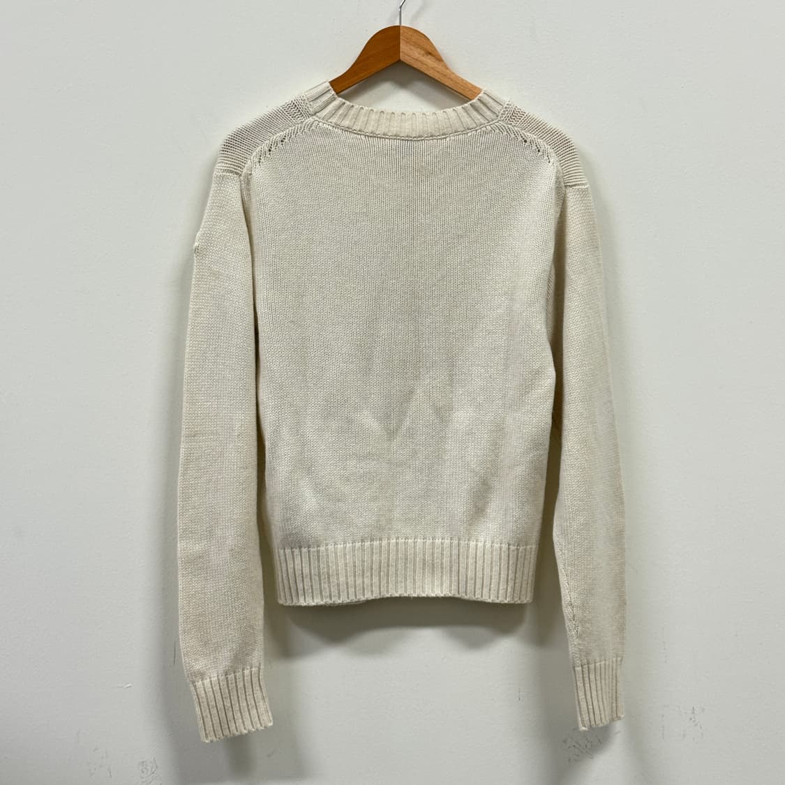 (정품매칭)몽클레어 여성 케이블 니트 캐시미어 스웨터 아이보리S 상품이미지2