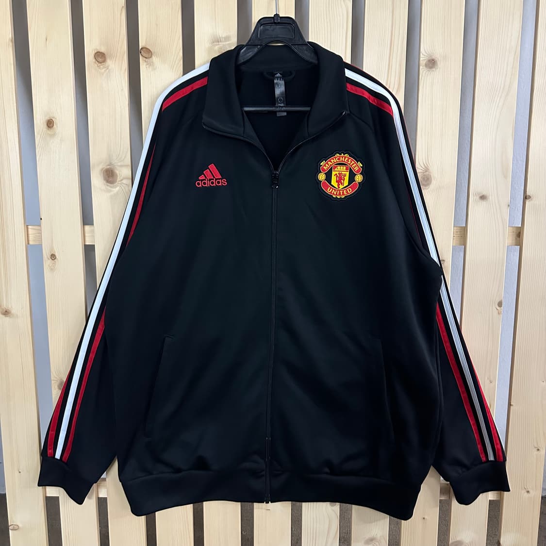 (XL) 아다다스 맨체스터 유나이티드 레드 블랙 져지 트랙탑 상품이미지1