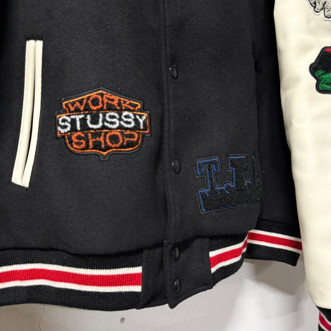 스투시 x 아워레가시 x 데님티어스 TTL 바시티 자켓 상품이미지5