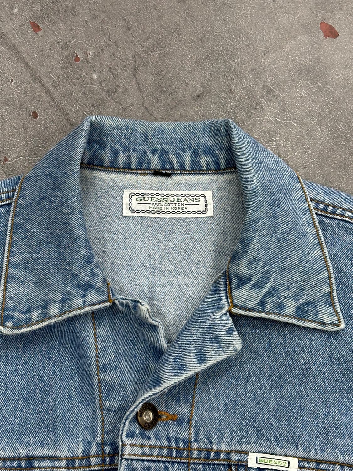 게스 진 데님 자켓 L 상품이미지4