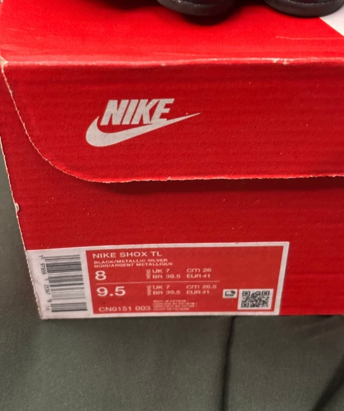 나이키 샥스 TL 유니버시티 레드 (검빨) 상품이미지2