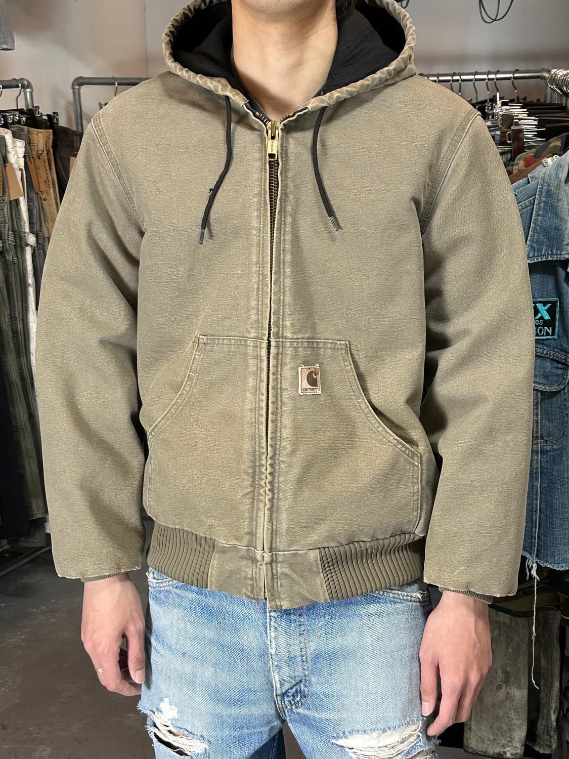 00's OG 칼하트 J130 액티브 자켓 칼하트 DES 후드 자켓 상품이미지10