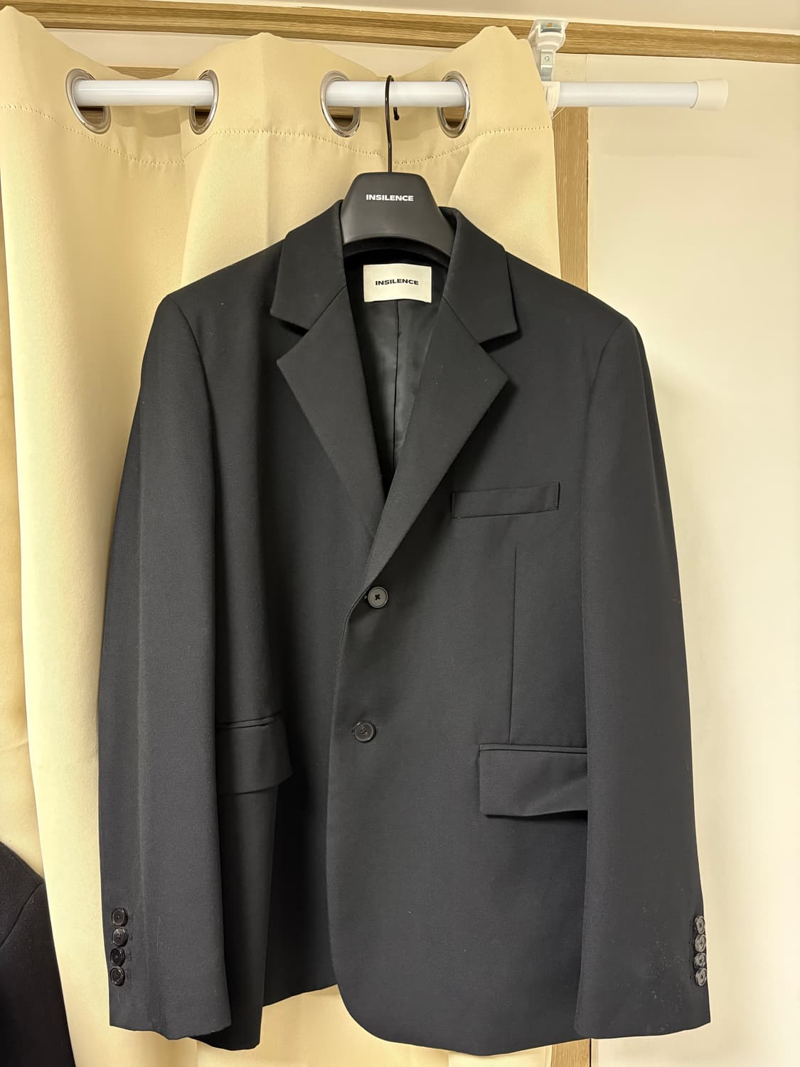 인사일런스 오버사이즈 울 블레이저 M 블랙 상품이미지2