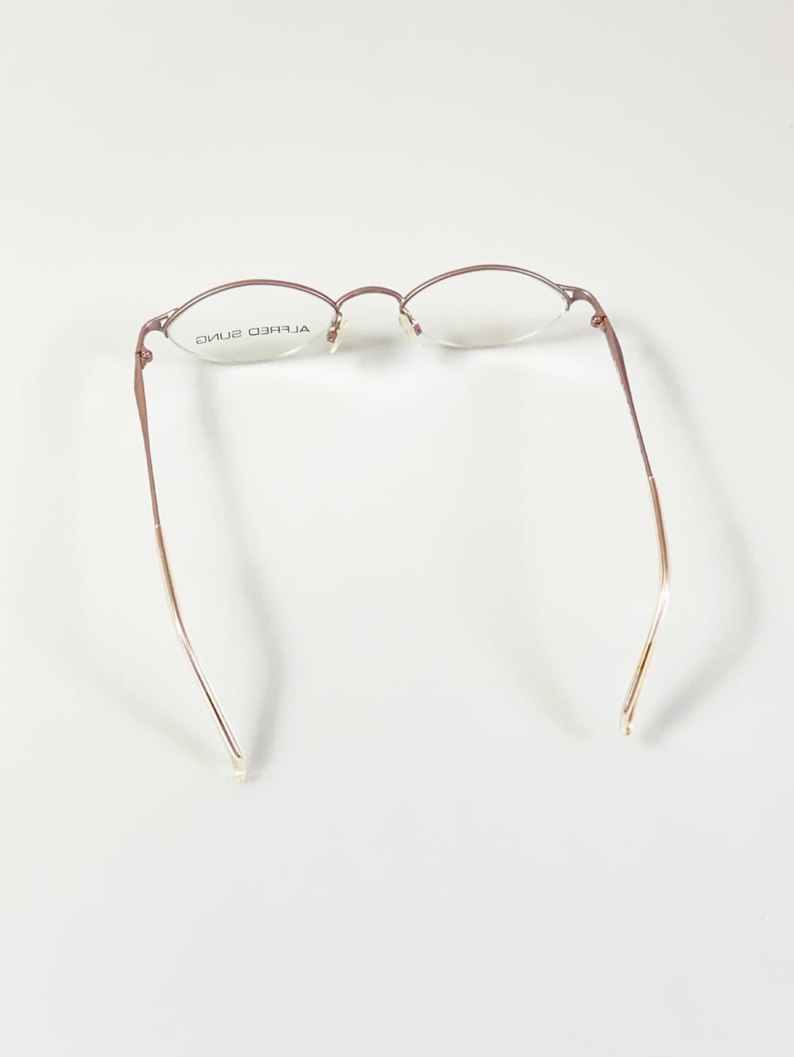 ALFRED SUNG 반무테 오벌 메탈 프레임 빈티지 안경 상품이미지5