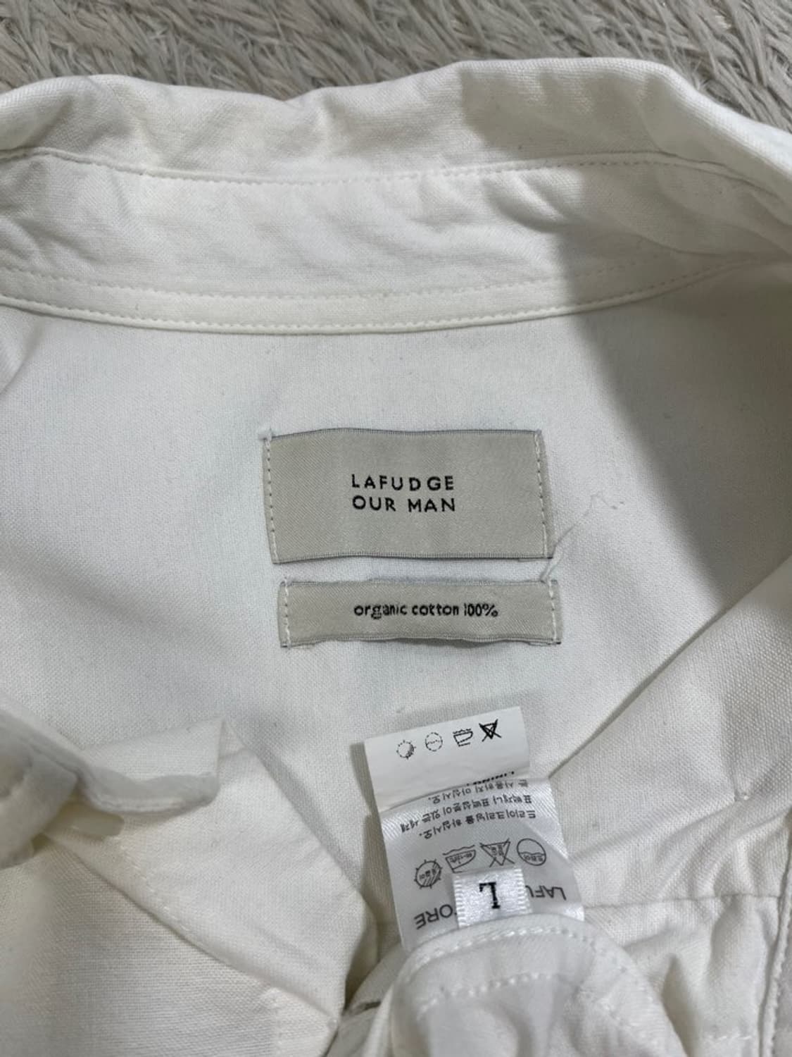 라퍼지스토어 오가닉코튼 화이트 셔츠/#2696 상품이미지5