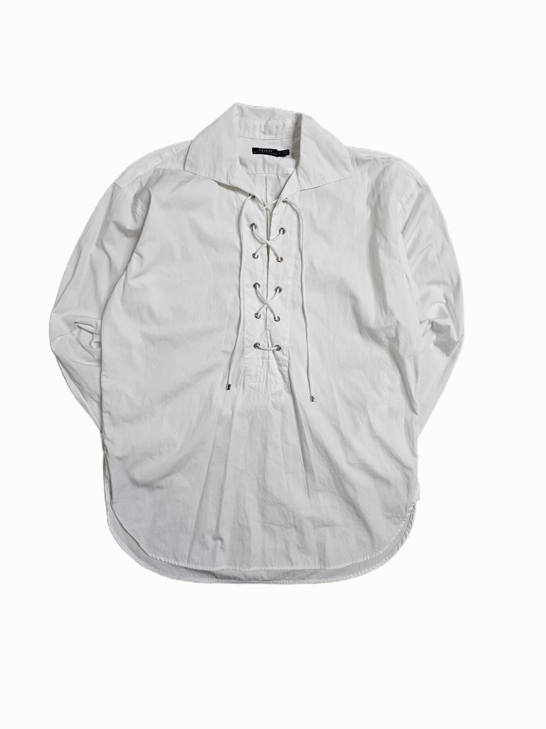 [S/P]폴로 랄프로렌 보헤미안 코튼 레이스업 턱시도 셔츠 상품이미지1