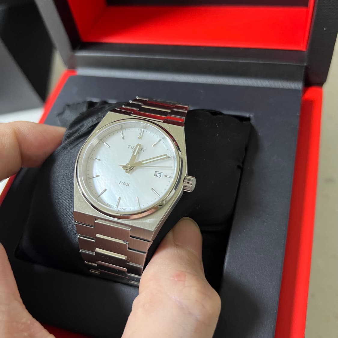 티쏘 PRX 쿼츠 35mm 자개 mop 상품이미지1