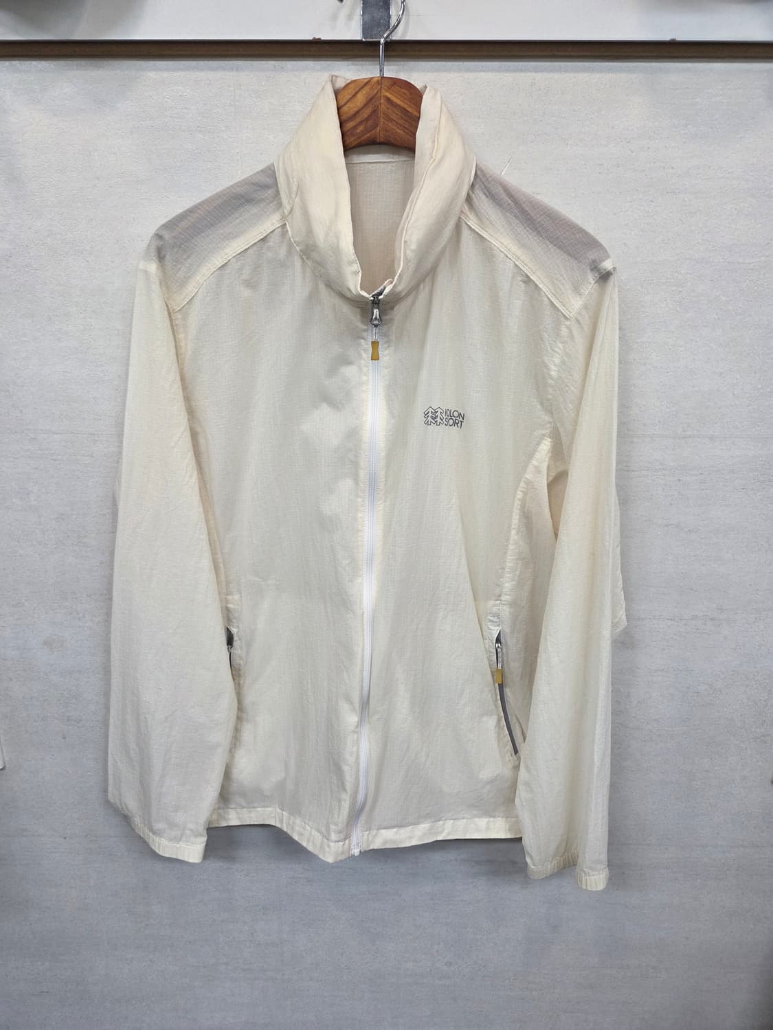 코오롱스포츠 초경량 나일론 바람막이 후드자켓 L 상품이미지1