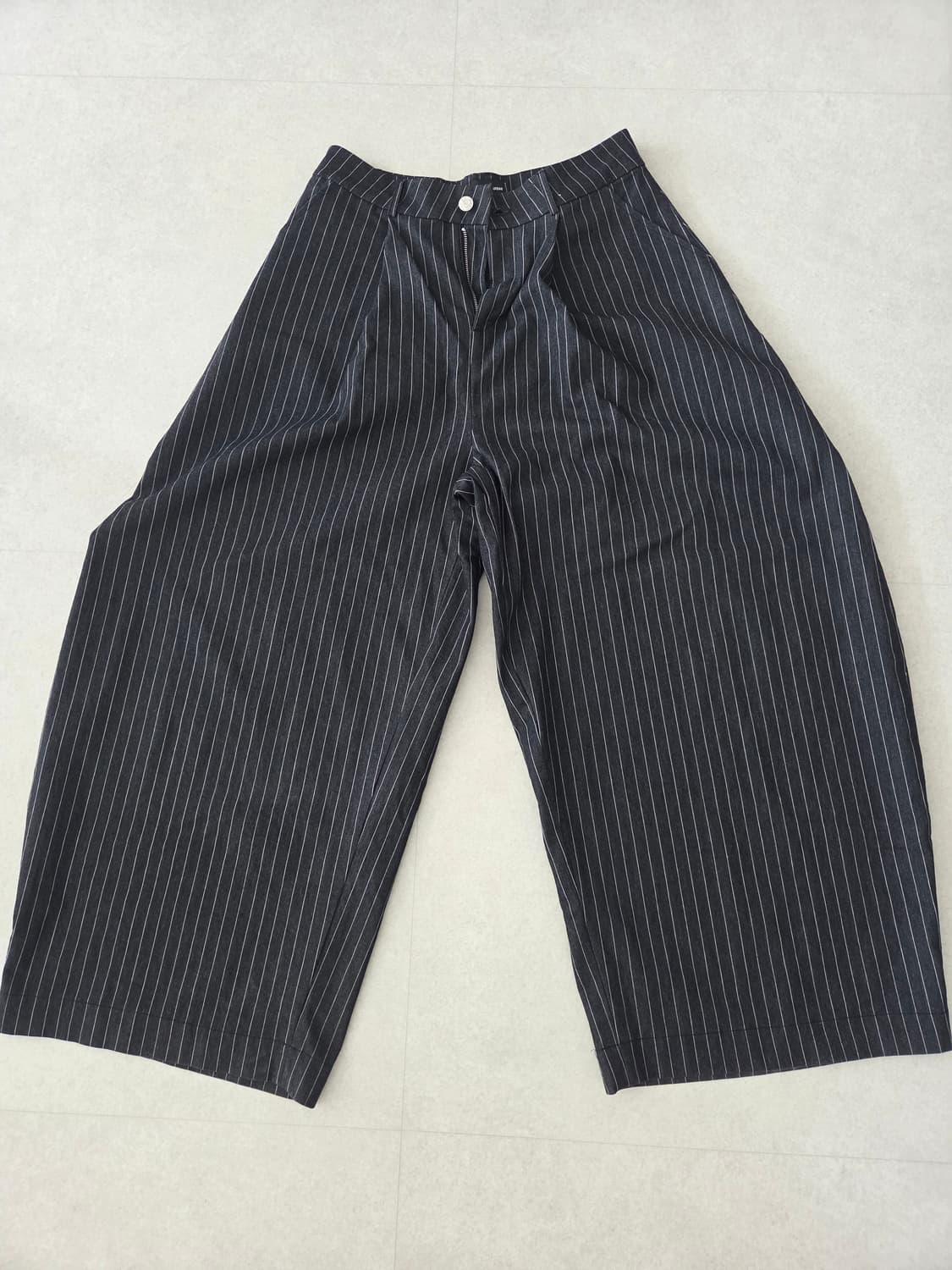 pushpush 스트라이프팬츠 black 상품이미지1