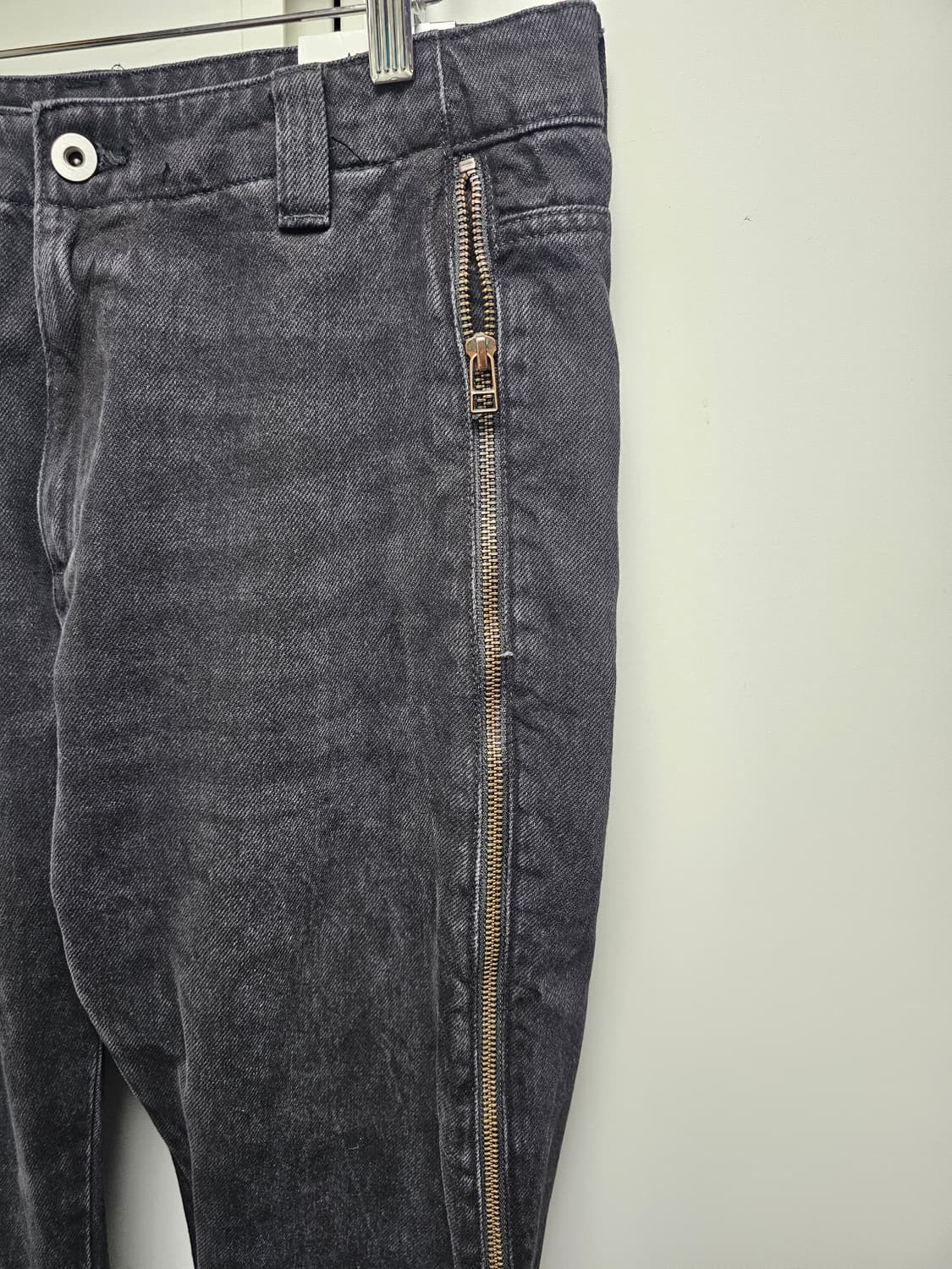 새상품 자라 플레어핏 지퍼 데님 팬츠 상품이미지9