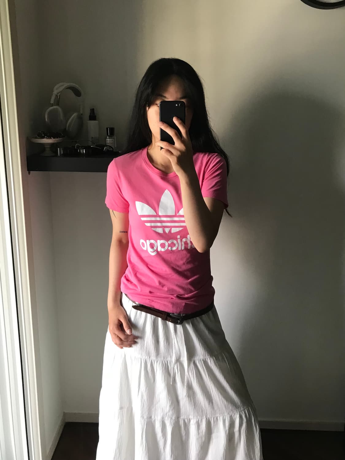 아디다스 중앙 트레포일 핑크 반팔티 상품이미지2