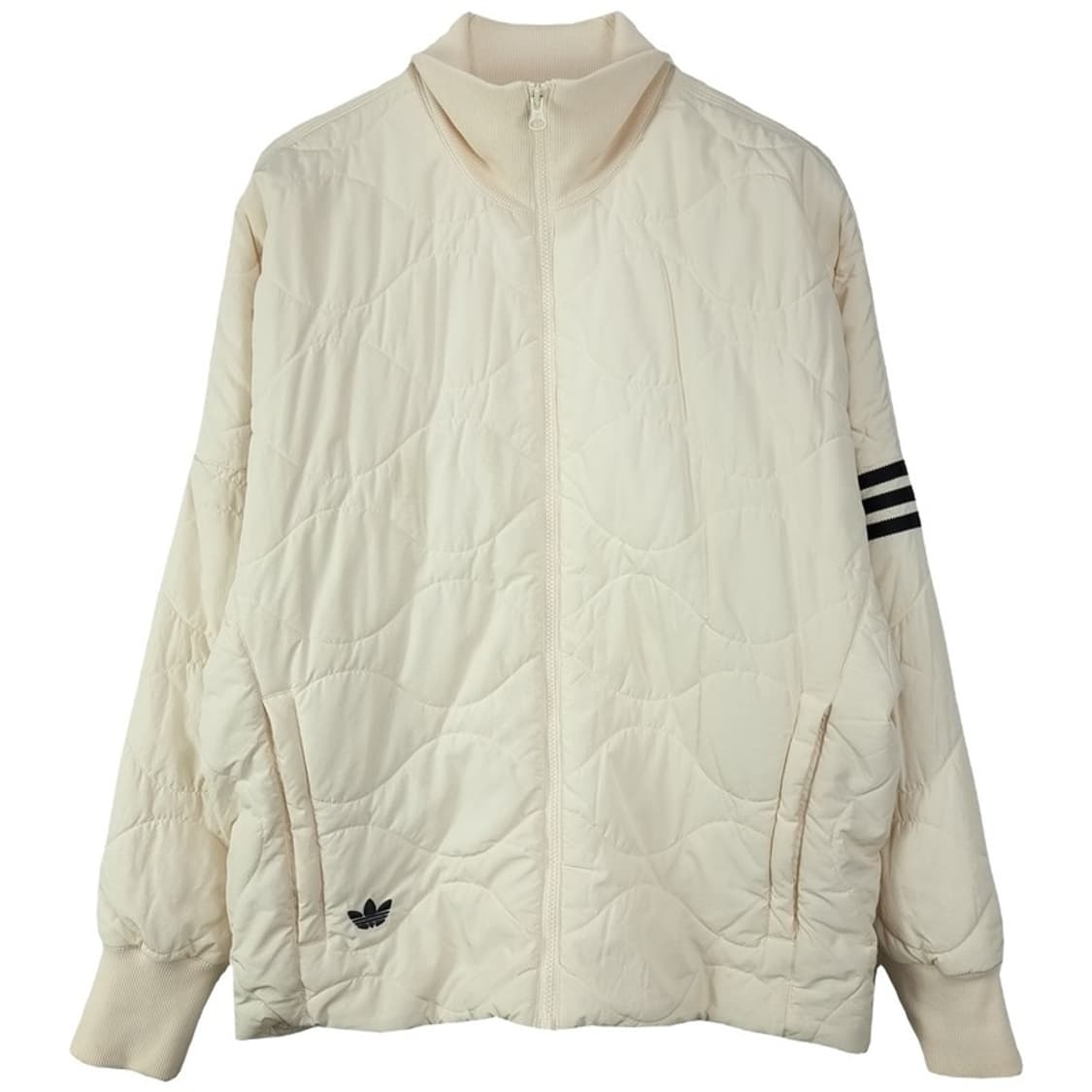 [아디다스] 불꽃 로고 자수 퀼팅 퀄팅 자켓 아이보리 M19727 상품이미지2