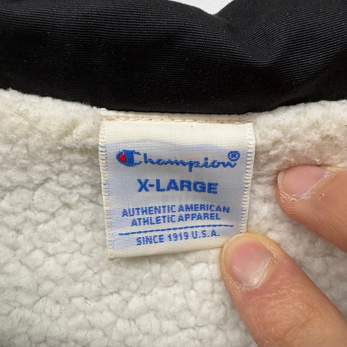 챔피온 블랙 뽀글이 안감 코치 자켓 XL 상품이미지5