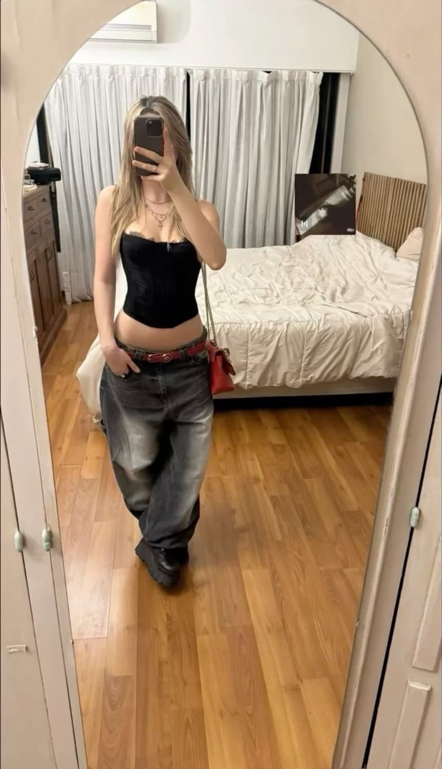 핀터맛 워싱 흑청 팬츠 상품이미지1